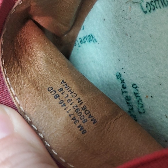 Frye Womens Melanie  Leather Burn red  Comfort Loafer Flats shoes sz 8M - Picture 12 of 15